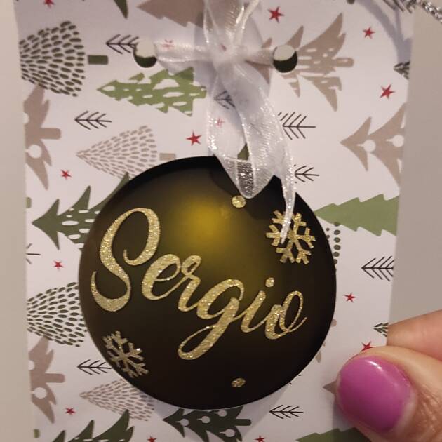 Bolas de Navidad personalizadas, bolas de navidad con nombre, bola de navidad con foto