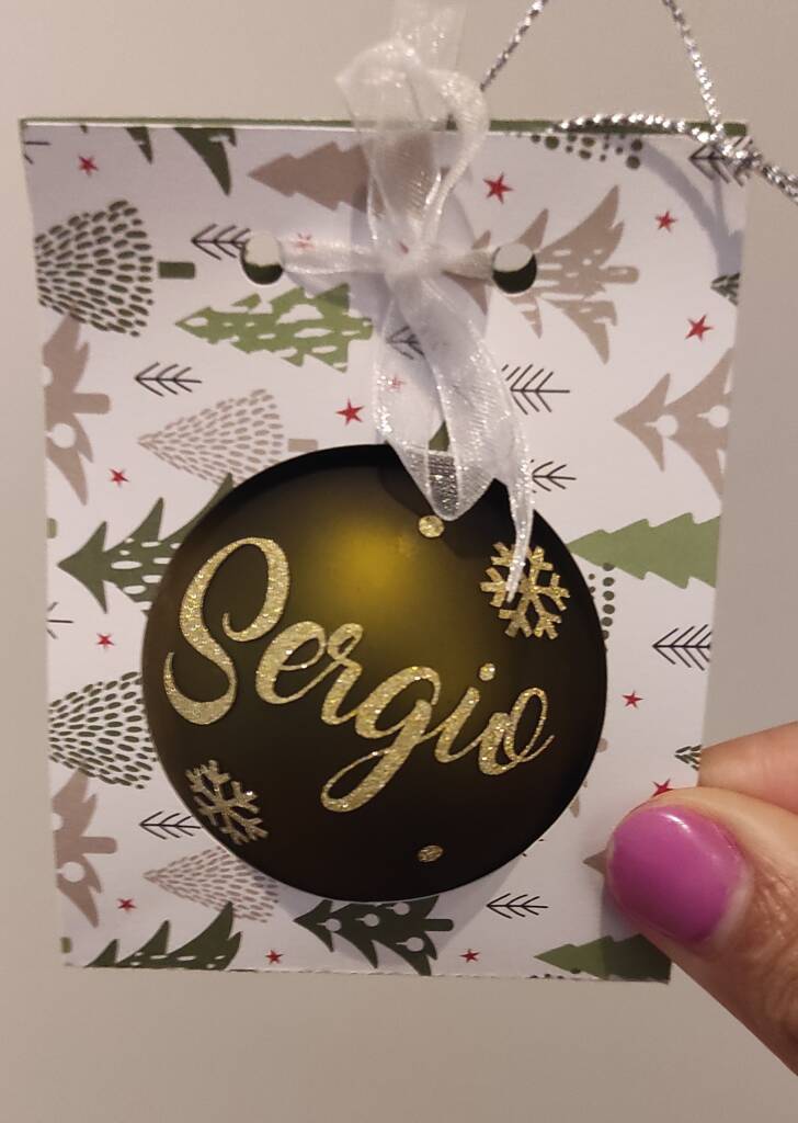 Bolas de Navidad personalizadas, bolas de navidad con nombre, bola de navidad con foto